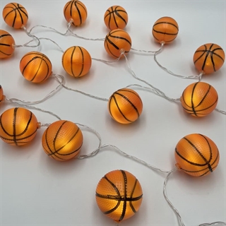 LED lyskæde med basketbolde - 3 m 20 lys